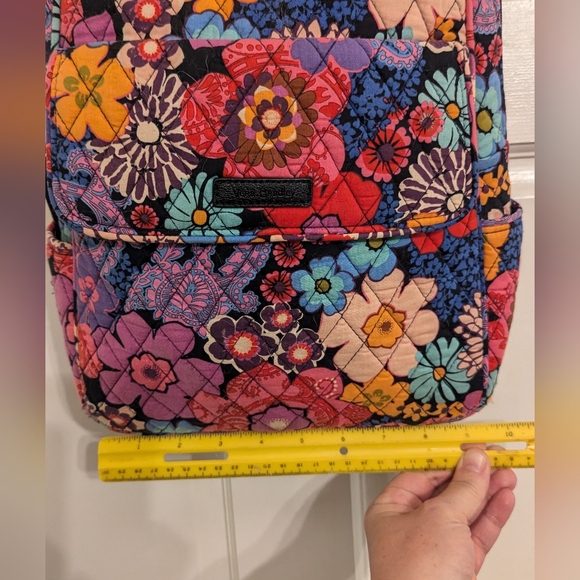 Small Vera Bradley Floral Fiesta Pattern Backpack - Picture 9 of 11